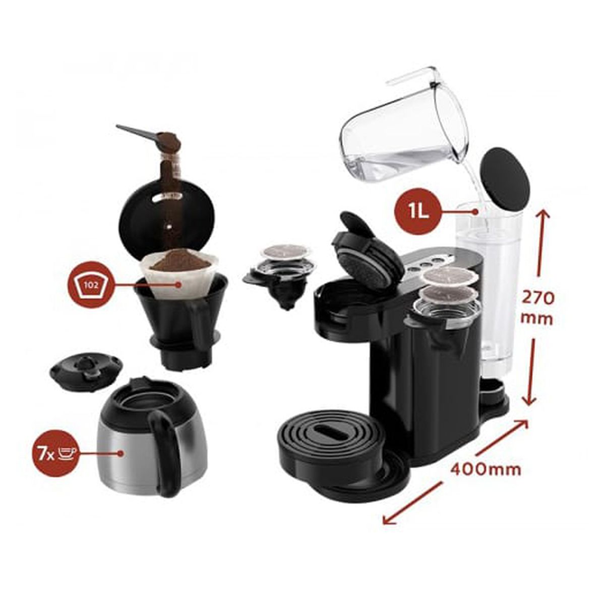cafetiere 2 en 1