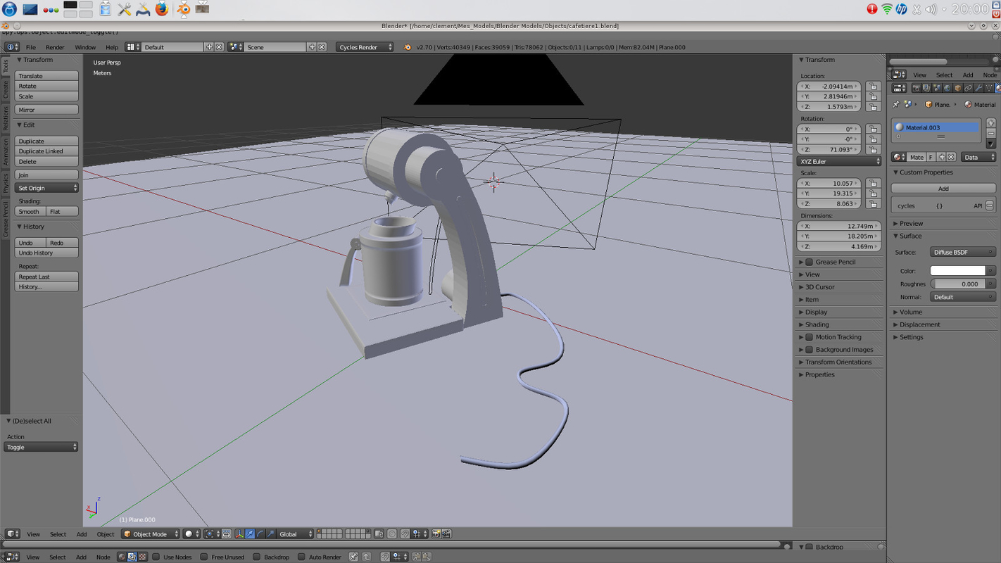 cafetiere 3d