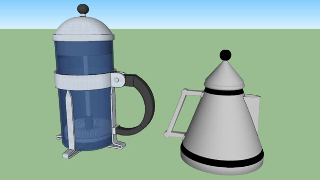 cafetiere 3d