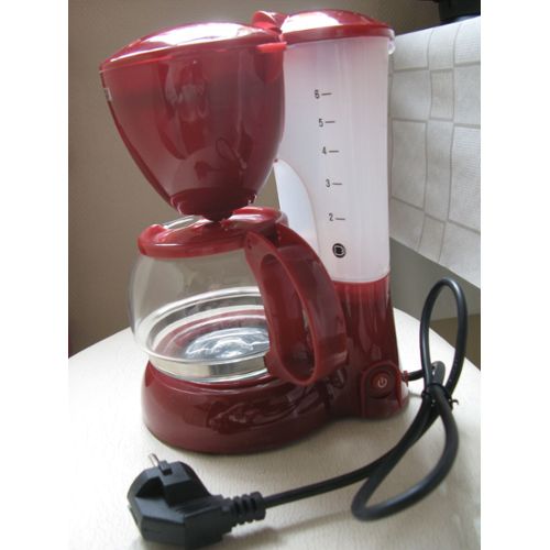 cafetiere 6 tasses rouge