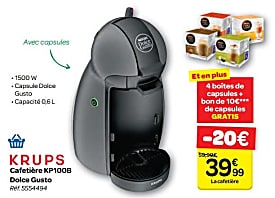 cafetiere dolce gusto carrefour