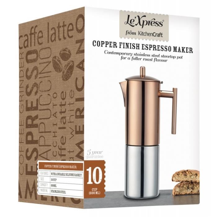 cafetiere italienne cuivre