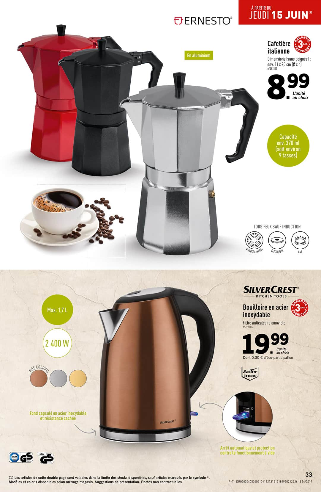 cafetiere italienne electrique lidl