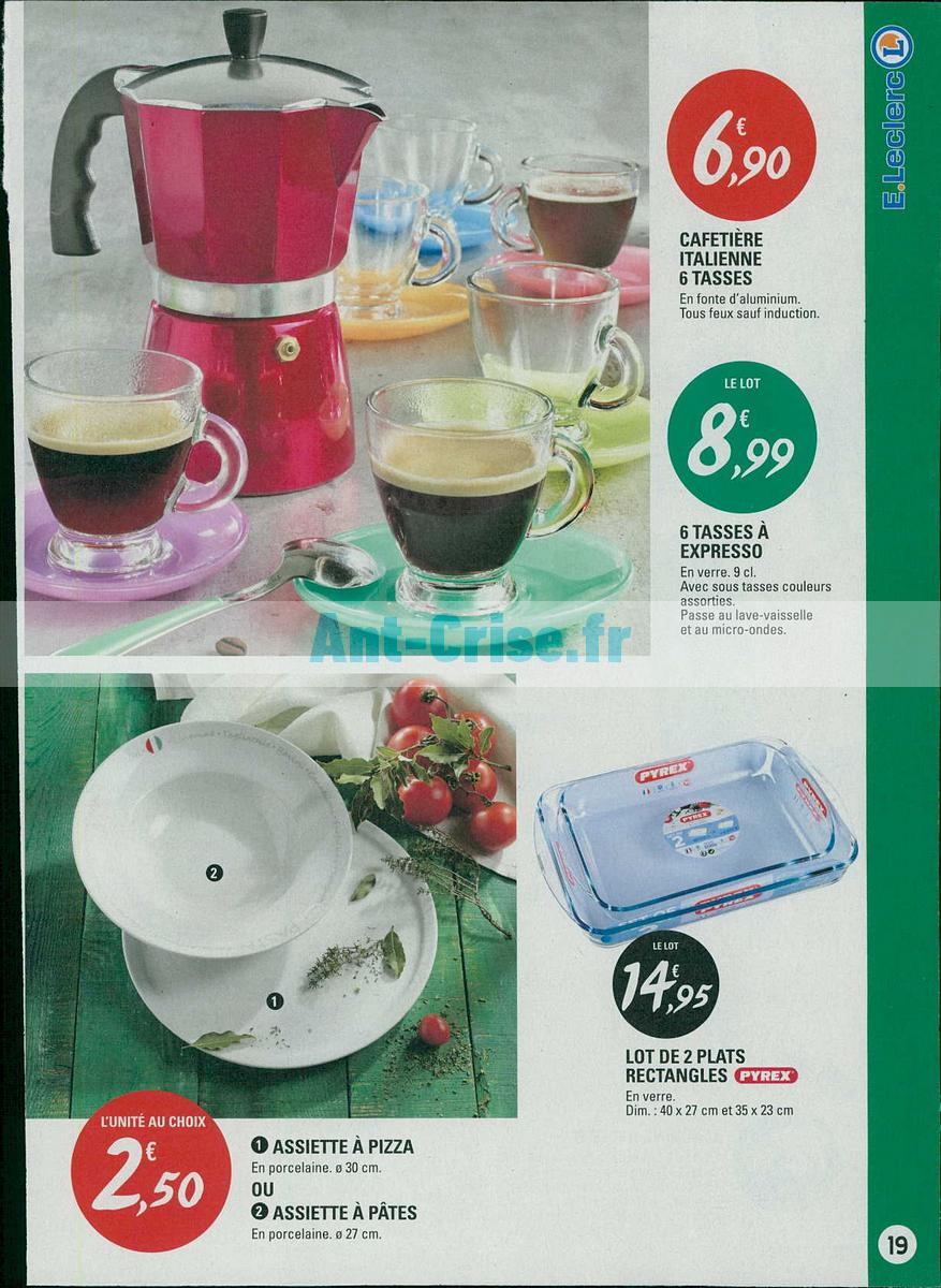 cafetiere italienne induction leclerc