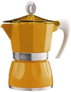 cafetiere italienne jaune