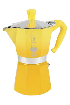 cafetiere italienne jaune