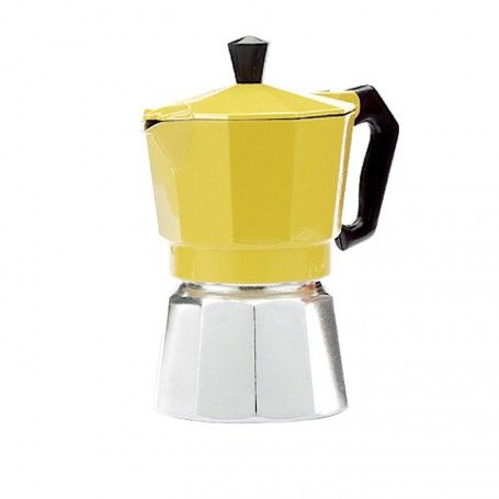 cafetiere italienne jaune