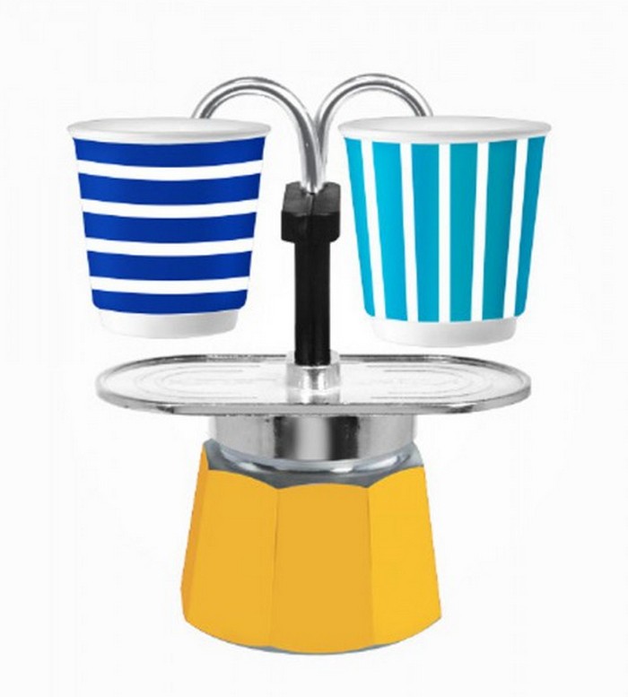 cafetiere italienne jaune
