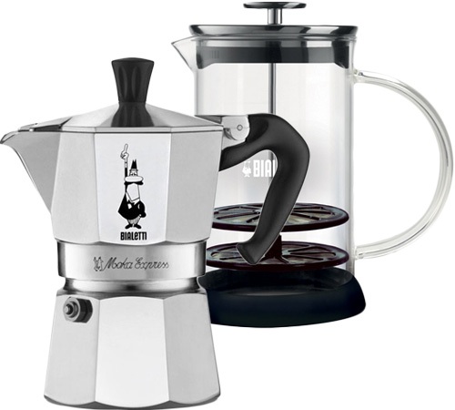 cafetiere italienne lait