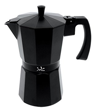 cafetiere italienne noire inox