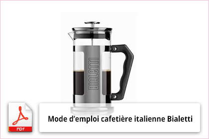 cafetiere italienne notice