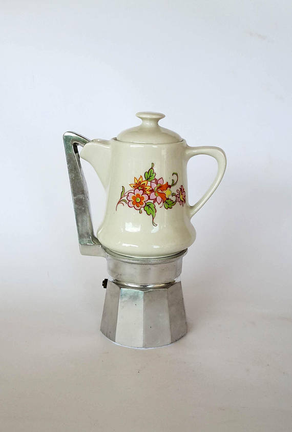 cafetiere italienne porcelaine