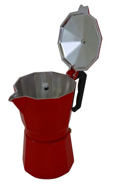 cafetiere italienne rouge 12 tasses