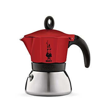 cafetiere italienne rouge 2 tasses