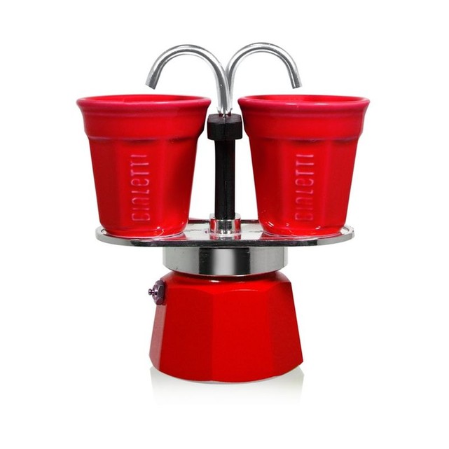 cafetiere italienne rouge 2 tasses