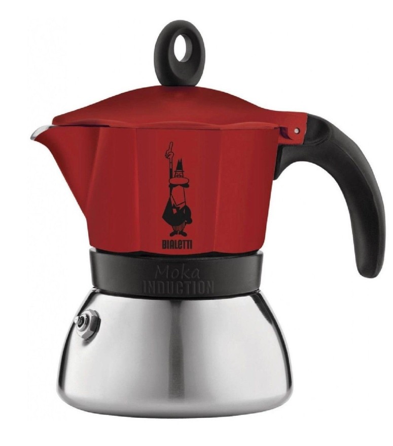 cafetiere italienne rouge 6 tasses