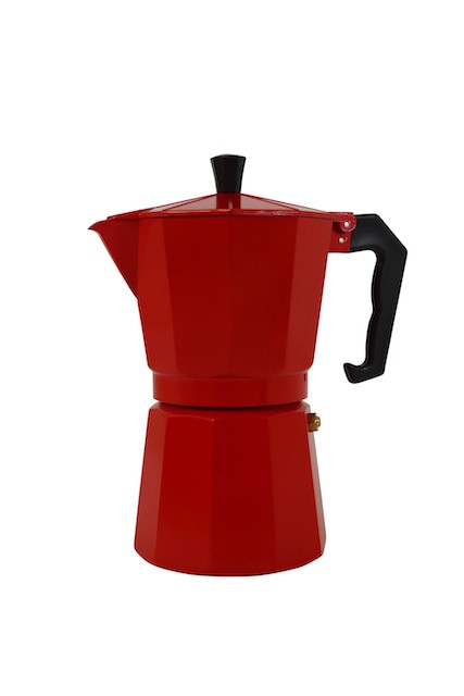 cafetiere italienne rouge