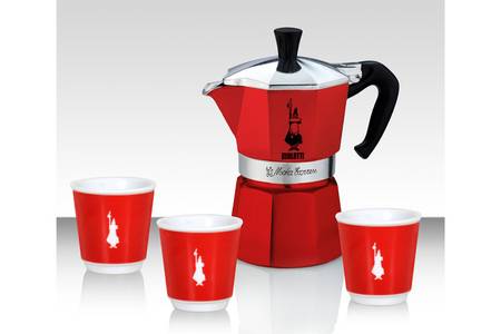 cafetiere italienne rouge