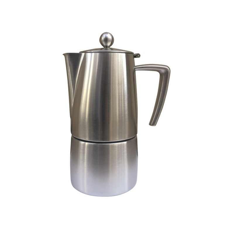 cafetiere italienne tout inox brosse slancio