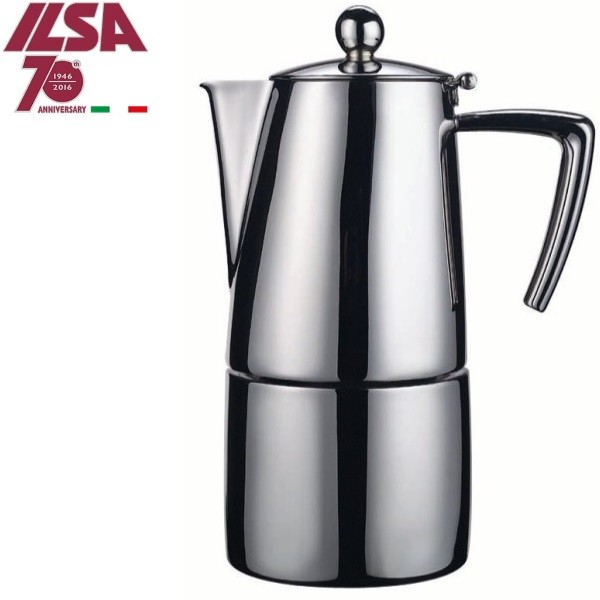 cafetiere italienne tout inox brosse slancio