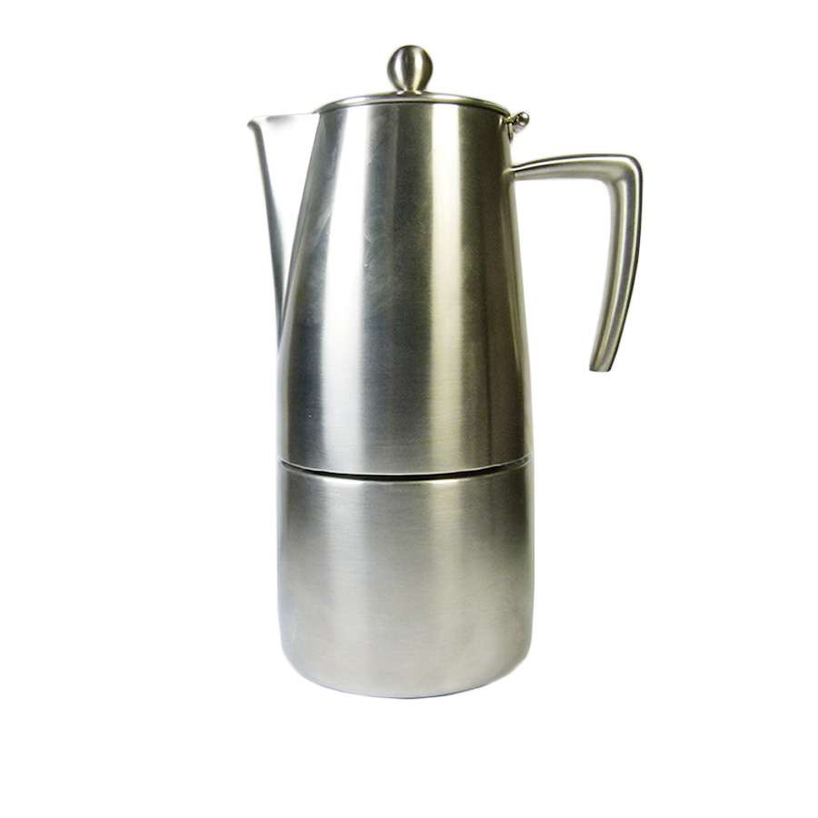 cafetiere italienne tout inox brosse slancio