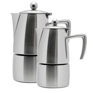 cafetiere italienne tout inox brosse slancio