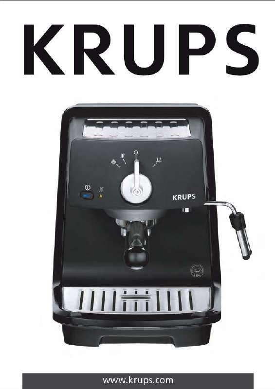 cafetiere krups mode d'emploi