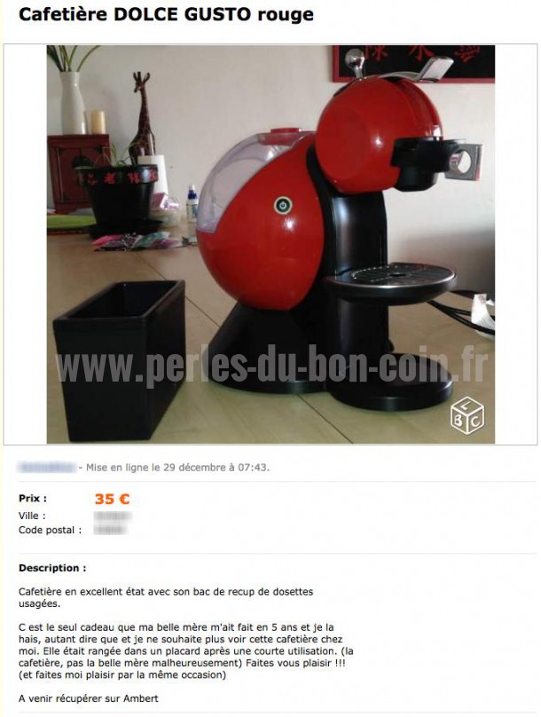 cafetiere le bon coin