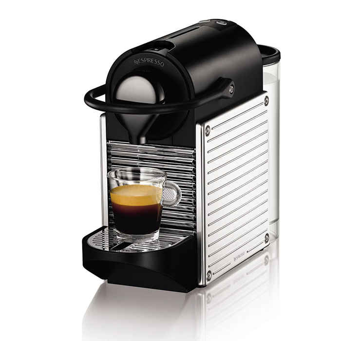 cafetiere nespresso a dosettes krups yy1201fd pixie titane