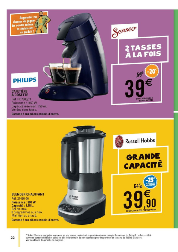 cafetiere nespresso e leclerc