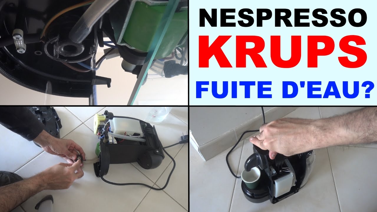 cafetiere nespresso fuite