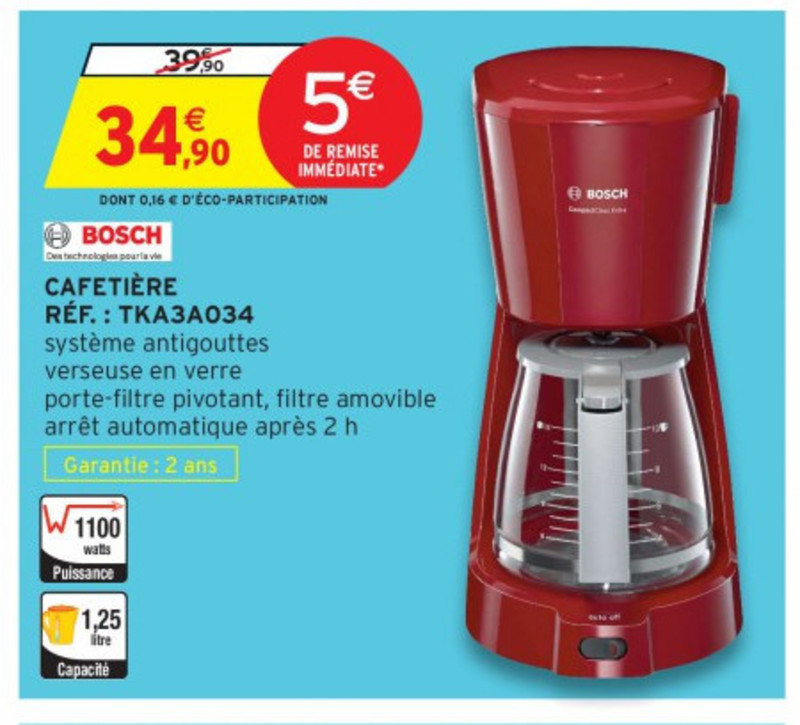 cafetiere nespresso intermarche