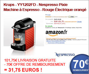 cafetiere nespresso rouge pas cher