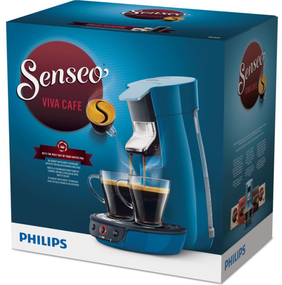 cafetiere senseo bleu canard
