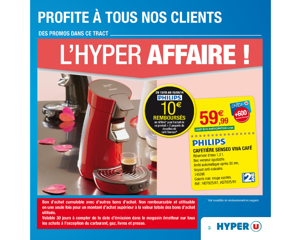 cafetiere senseo hyper u