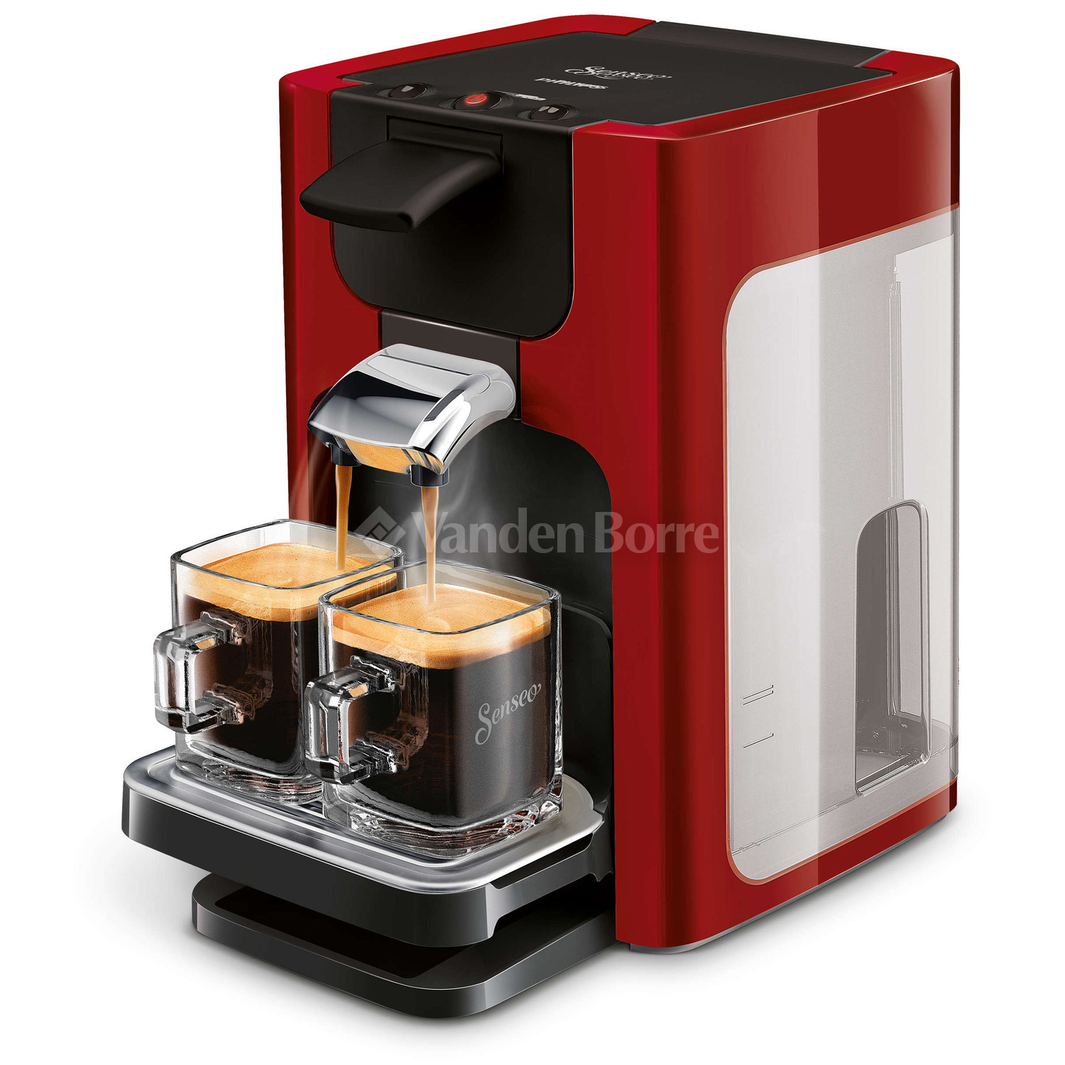 cafetiere senseo philips rouge