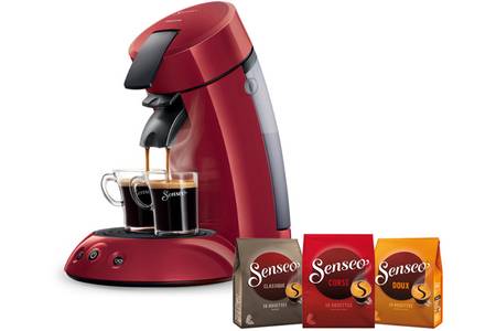cafetiere senseo philips rouge