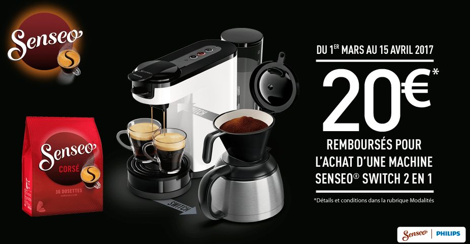 cafetiere senseo switch 2 en 1