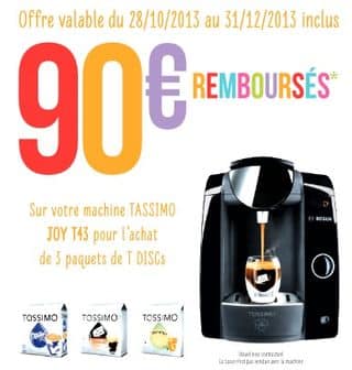 cafetiere tassimo 100 rembourse