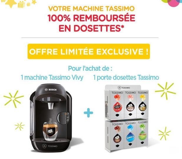 cafetiere tassimo 100 rembourse