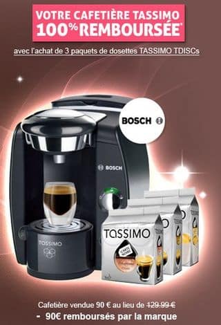cafetiere tassimo 100 remboursee