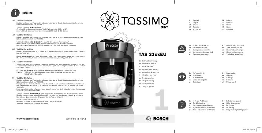 cafetiere tassimo bosch qui fuit