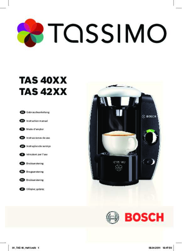cafetiere tassimo bosch tas4000
