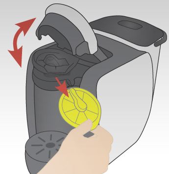 cafetiere tassimo bosch tas4213 - rouge