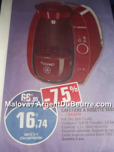 cafetiere tassimo chez leclerc