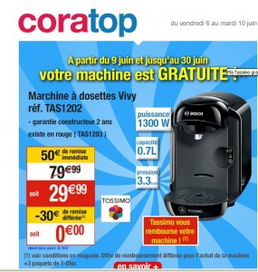 cafetiere tassimo cora