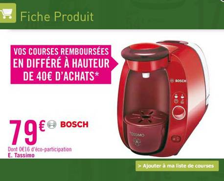cafetiere tassimo geant casino
