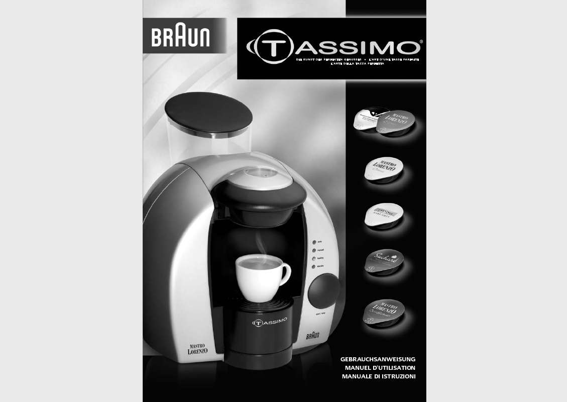 cafetiere tassimo premiere utilisation