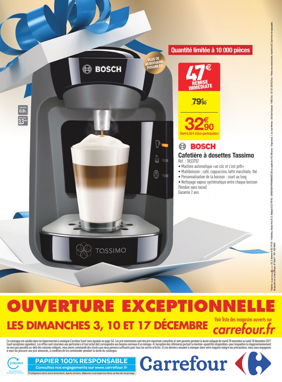 cafetiere tassimo promo carrefour