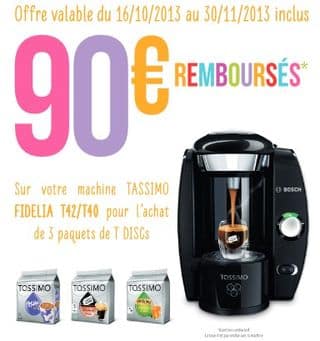 cafetiere tassimo remboursement